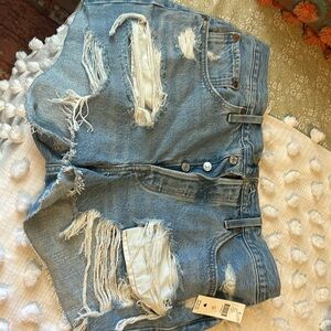Anthropologie/Levis Cut Off Shorts 30